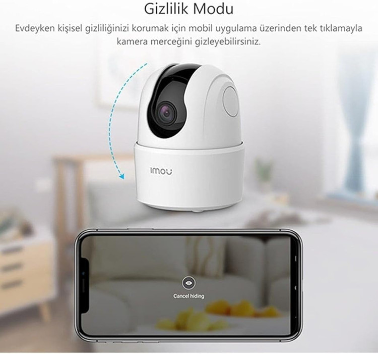 دوربین هوشمند بیسیم وای فای آیمو Imou مدل Ranger 2C IPC-TA22CP-D متصل به گوشی موبایل (بار آمازون)