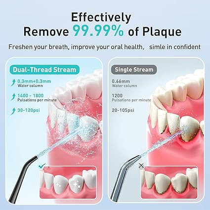 واترجت دندان برند COSLUS قابل حمل بی سیم Oral Irrigator 300M (بار آمازون) با گارانتی تعویض برند شناخته شده اورجینال و کیفیت عالی