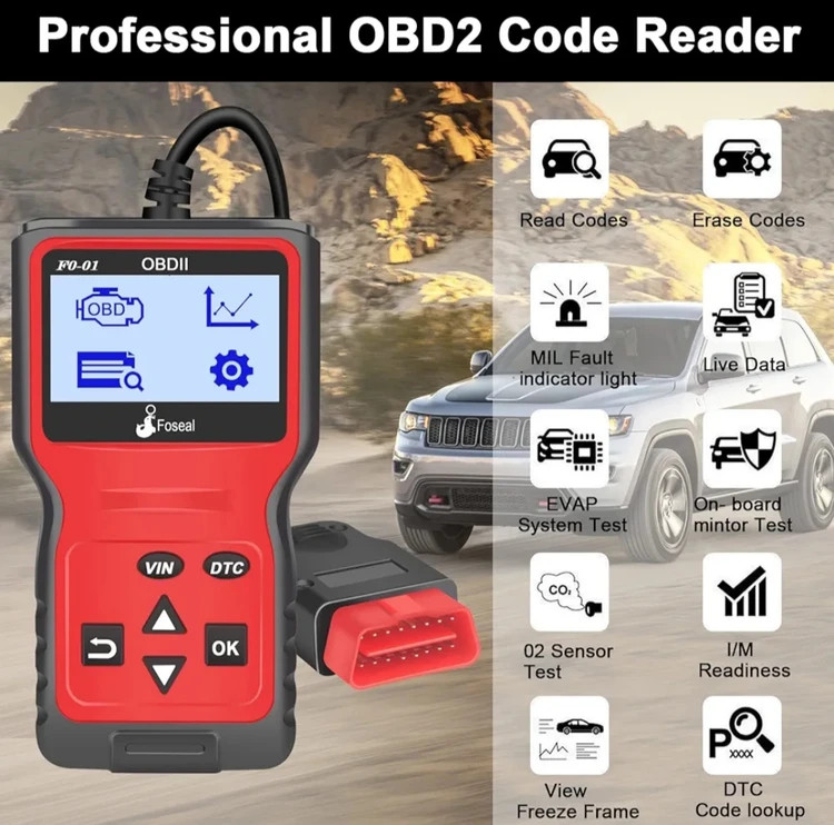 دیاگ خودرو OBD2 برند Foseal (جزو بهترین دیاگ های ۲۰۲۳) (بار آمازون) با کیفیت و رضایت بسیار عالی مشتریان -برند اصلی جهانی