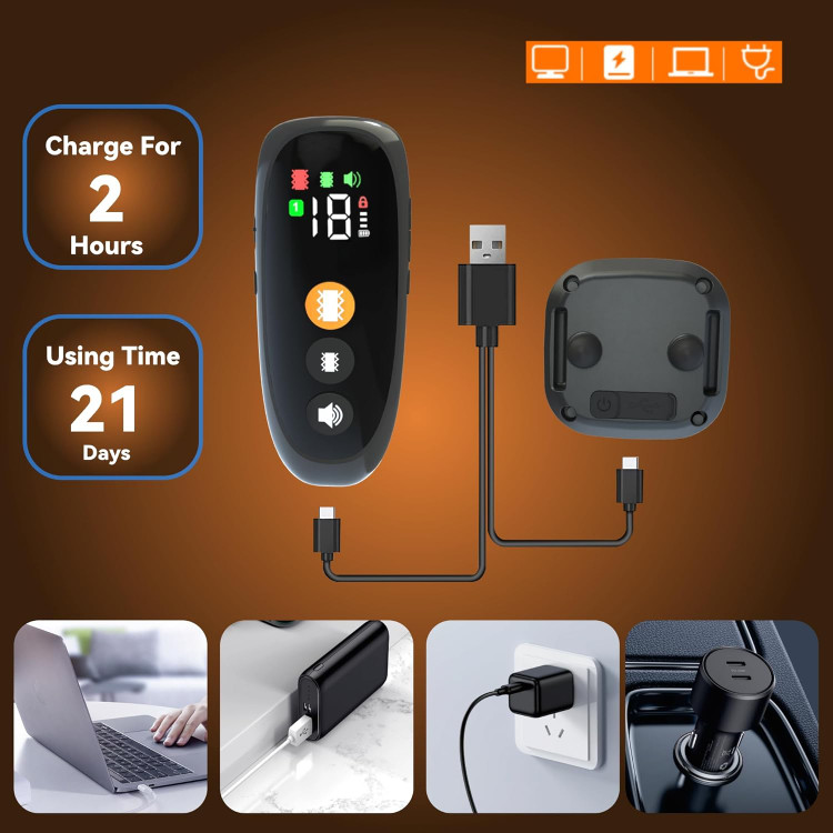 قلاده آموزشی سگ ریموت دار قابل شارژ، 4 حالت آموزشی LED نور/صدا/لرزش/لرزش قوی، IP67 ضد آب برند Beoankit