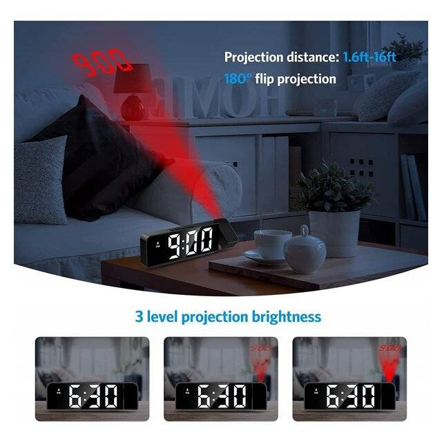 ساعت LED پروجکشن GH8013