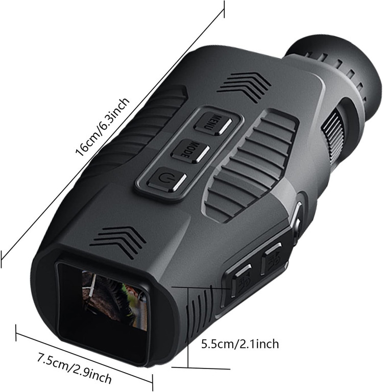 دوربین شکاری ( دید در شب ) NIGHT VISION زوم دیجیتال 5x پشتیبانی از کارت حافظه ( میکرو SD با قابلیت تصویر برداری و عکس برداری کیفیت 2k(بار آمازون) دارای لیزر راهنما