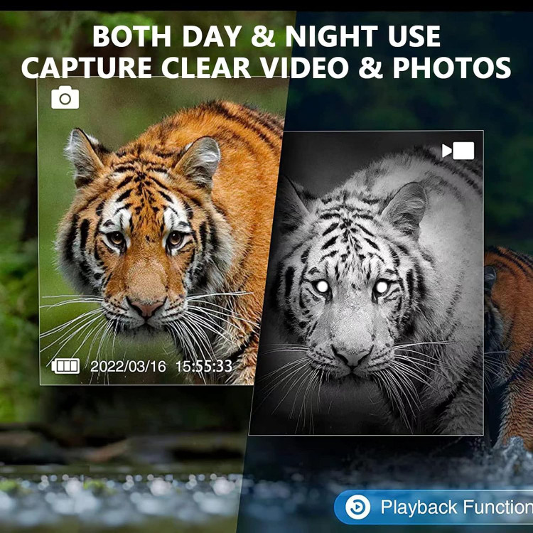 دوربین شکاری ( دید در شب ) NIGHT VISION زوم دیجیتال 5x پشتیبانی از کارت حافظه ( میکرو SD با قابلیت تصویر برداری و عکس برداری کیفیت 2k(بار آمازون) دارای لیزر راهنما