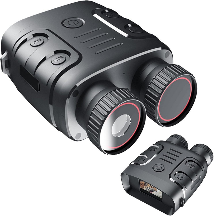 دوربین شکاری دوچشمی ( دید در شب ) NIGHT VISION زوم دیجیتال 10x پشتیبانی از کارت حافظه ( میکرو SD با قابلیت تصویر برداری و عکس برداری کیفیت 2.5k مدل R18(بار آمازون)برای دیدن فیلم تست دوربین لطفا در واتس اپ پیام بدید
