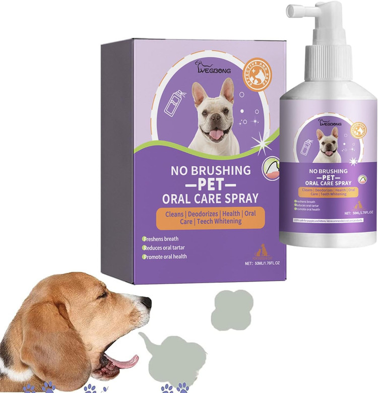 اسپری تمیز کننده دندان DUHANXI PetClean برای سگ و گربه، مسواک زدن اسپرینو برای مراقبت از دهان حیوانات خانگی، اسپری تمیز کردن دندان حیوانات خانگی، خوشبو کننده نفس گربه سگ، درمان بوی بد حیوانات خانگی (1 عدد)- تهران فوری