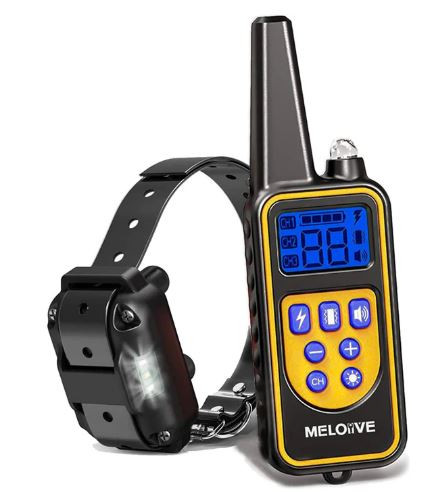 قلاده آموزشی سگ ریموت دار، برد کنترل دستی 400 متر با دو قلاده - سطح ضد آب IP67 (MR001)