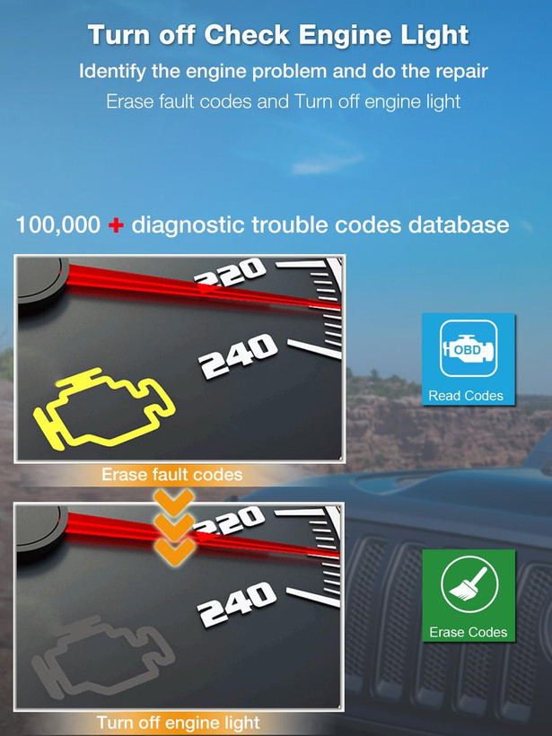 دیاگ برندMOTOPOWER MP69040 Car OBD2 اسکنر بررسی خطای موتور کد خوان ابزار اسکن تشخیصی،