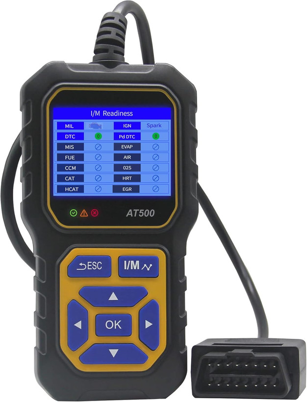 دیاگ خودرو AT500 Car OBD2 اسکنر کد خوان موتور خطای کد خوان اسکنر نور خودکار ولت متر می تواند ابزار اسکن تشخیصی برای همه اتومبیل های ایرانی و خارجی پروتکل OBD II از سال 1996، پشتیبانی چند زبانه- تهران فوری