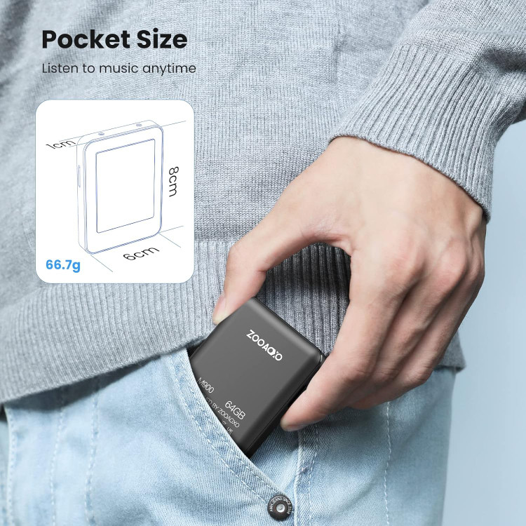 • "پخش کننده MP3 تمام صفحه 2.4 اینچی - بلوتوث 5.2، حافظه128G ، کتاب الکترونیکی و ضبط کننده صدا"