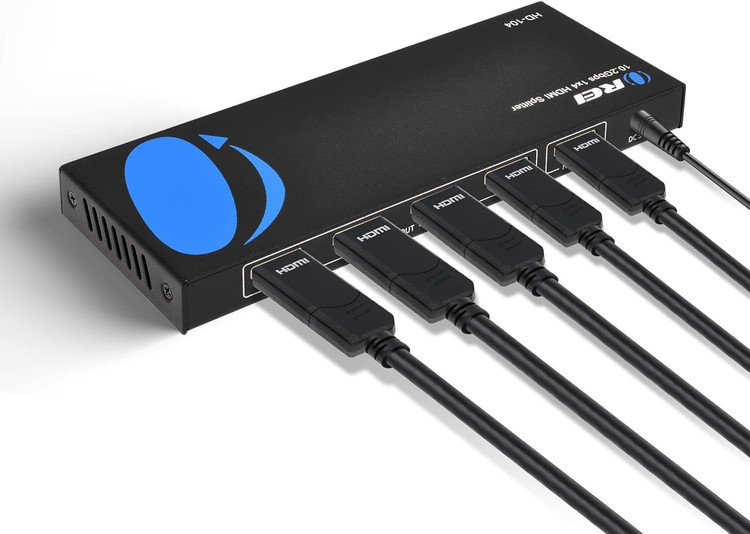 OREI HD-104 1x4 4 Ports Splitter Powered HDMI برای Full HD 1080P ( از به روز ترین و پرفروش ترین اسپلیترهای سایت آمازون)