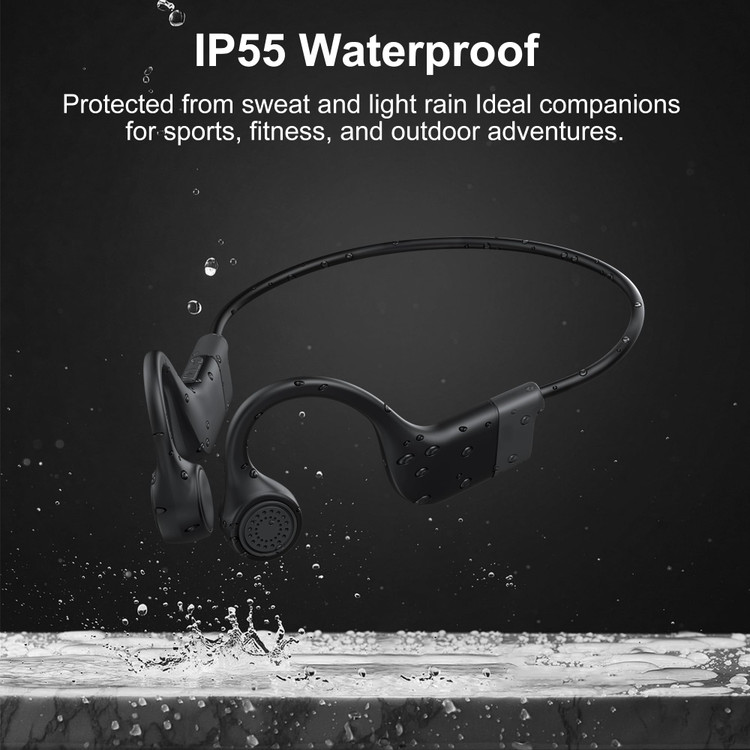 هدفون Hanmer Bone Conduction، هدفون ورزشی بیسیم L5 بلوتوث گوش باز، هدفون بیسیم ضد آب با میکروفون داخلی برای ورزش، ورزش، دویدن، پیادهروی، دوچرخهسواری