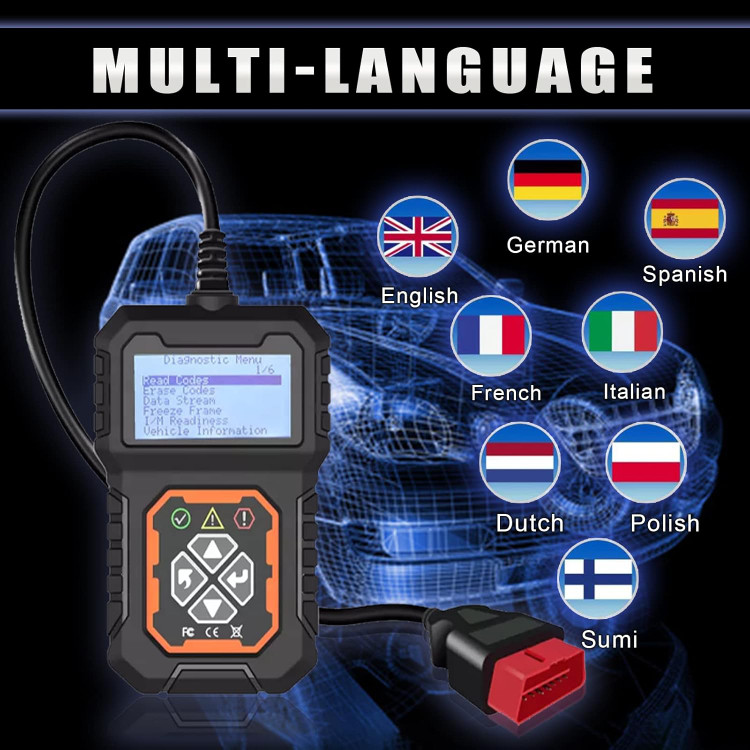 Fastsun T31 Car OBD2 دیاگ خطای کد خوان اسکنر CAN ابزار اسکن تشخیصی برای همه خودروهای پروتکل OBDII از سال 1996