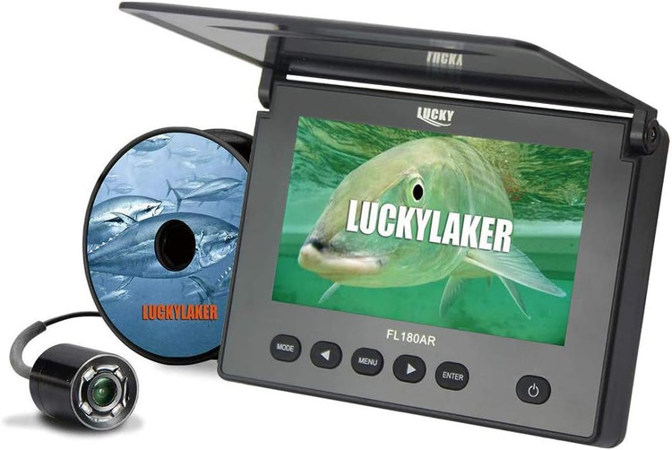 LUCKYLAKER مانیتور دوربین ماهیگیری قابل حمل زیر آب یخ ماهیگیری دوربین های زیر آب Fish DVR مشاهده ویدیو با وضوح بالا Fish Finder for Sea Ice Fishing - تهران فوری Kayak Boat