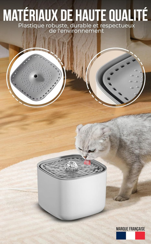 آبخوری اتوماتیک سگ و گربه با ۵ فیلتر مدل 2.5 لیتری بی صدا زیبا