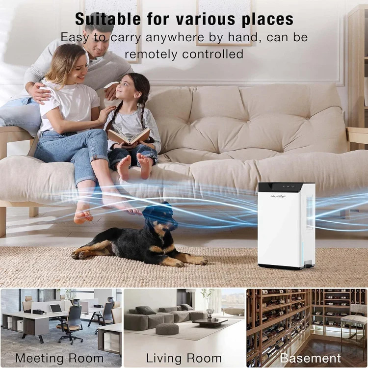 تهران ارسال فوری : دستگاه رطوبت گیر ریموت دار ۲ لیتری برند kitette (بار آمازون) Dry box 2000
