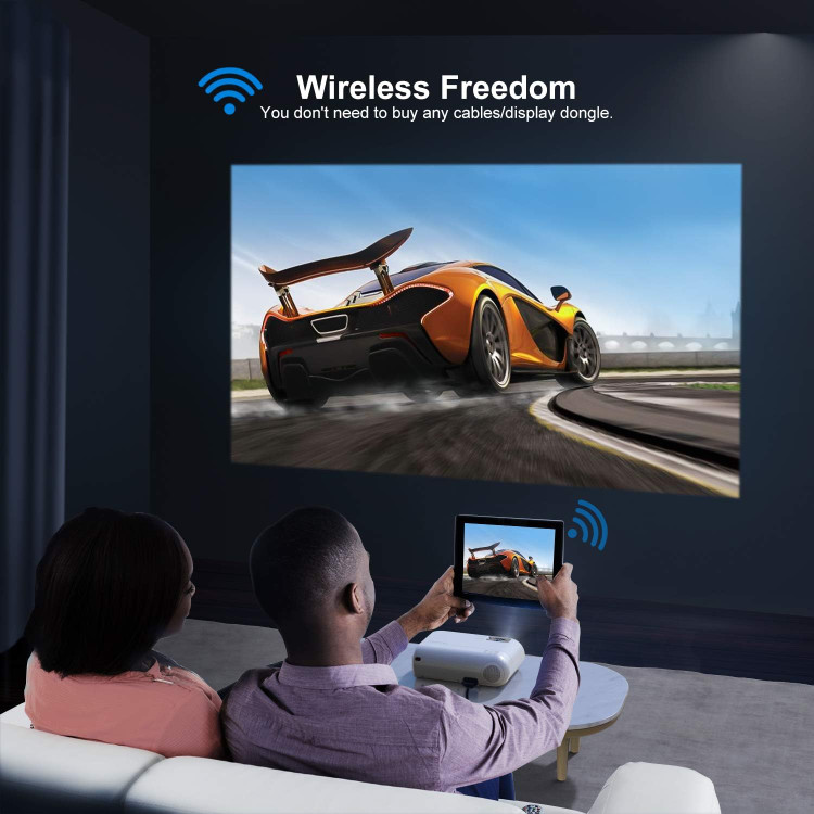 پروژکتور Yaber v2 مینی پروژکتور WiFi، پروژکتور قابل حمل 9000L 1080P Full HD،
