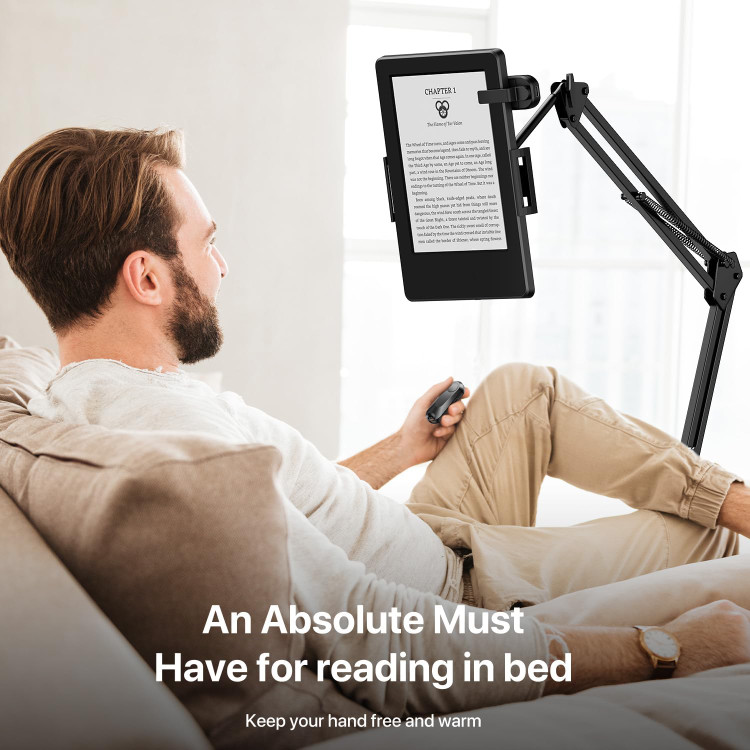 صفحه ترنر ( صفحه برگردان) کنترل از راه دور Sycelu K2 RF برای لوازم جانبی Kindle Paperwhite Ipad Reading Kobo Surface کمیک/رمانها تبلتهای آیفون اندروید عکسبرداری دوربین فیلمبرداری از راه دور (مشکی)