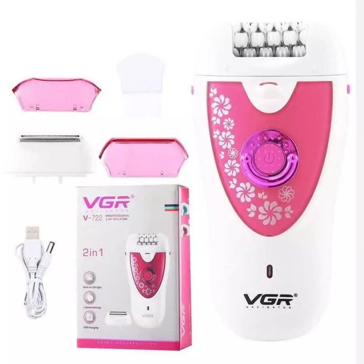 اپیلاتور و موکن و اپیلیدی مخصوص صورت و بدن وی جی آر مدل V-722