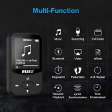 پخش کننده موزیک،mp3,mp4 پلیر کوچک گیره دار،با حافظه داخلی 8 گیگابایت و ساپورت 128 گیگابایت SdCard برند RUIZU مدل X52