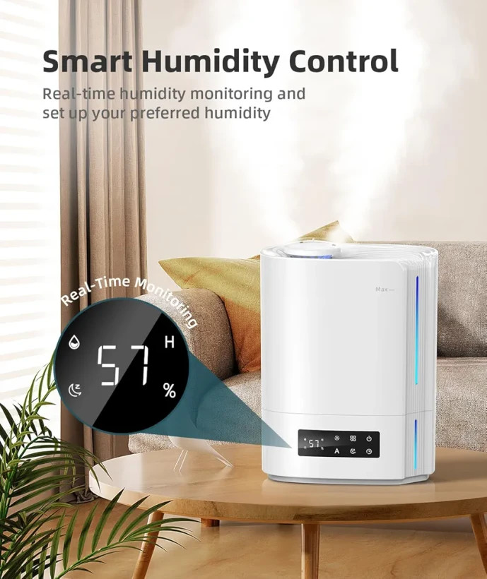 دستگاه رطوبت ساز BREEZOME بخور سرد التراسونیک ۶ لیتری اورجینال و ظاهر شیک