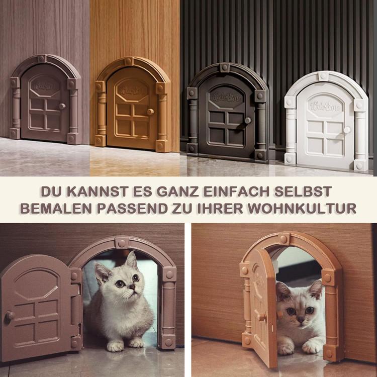 درب گربه InTrans بدون سر و صدا قفل فلپ مناسب برای هر دری نصب آسان DIY سفید