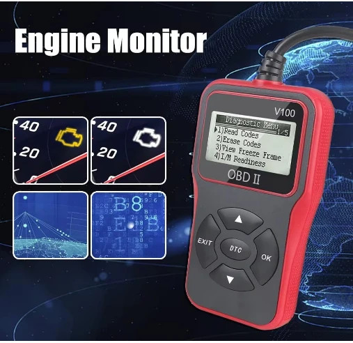 دیاگ عیب یابی خودرو OB2 برند V100 (بار آمازون)