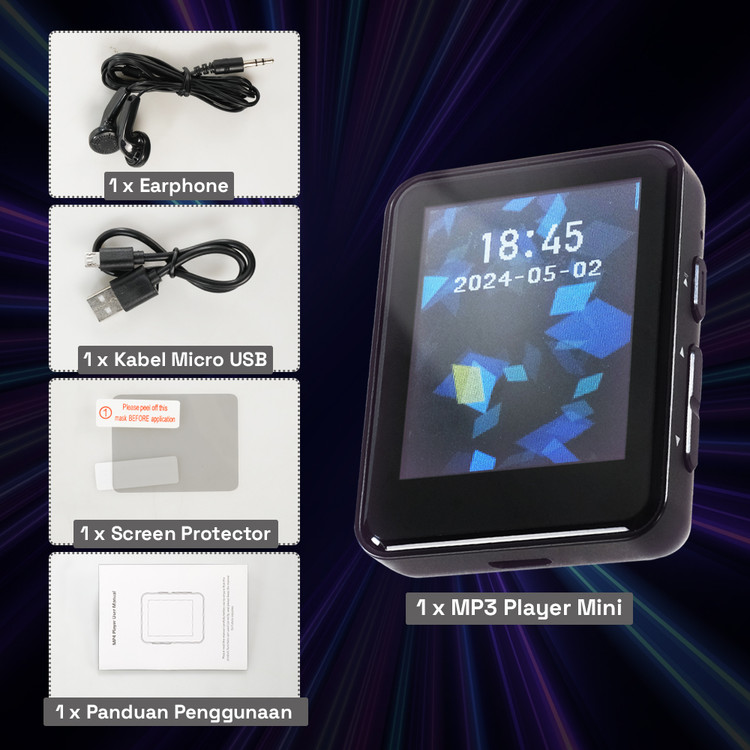 پخش کننده MP3 ام روبو مدل A7 ( پخش MP4 ویدو)
