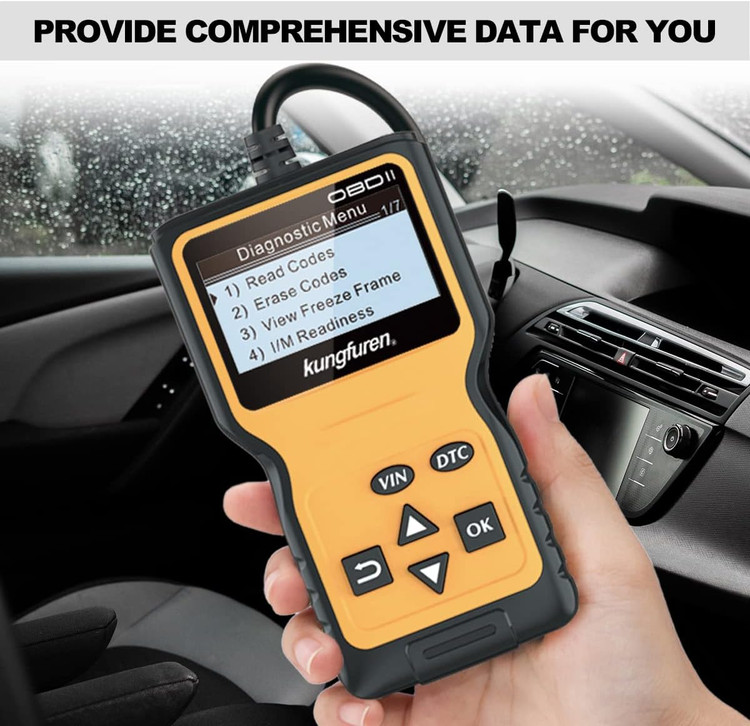 دیاگ حرفه ای خودرو برند Kungfuren مدل OBD2