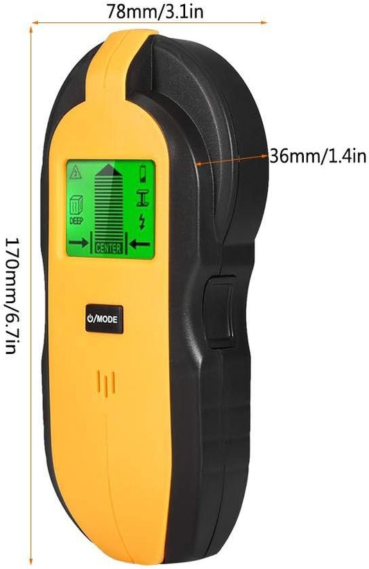 قطعی یاب دیواری دیجیتال TH250 LCD، قطعی سیم کابل برقی، سیم کشی، مرکز چوب، یابنده گل میخ فلزی