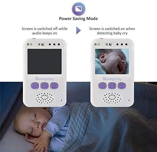 مانیتور کودک moonybaby ، دارای ۱ دوربین و مانیتور ۲.۴ اینچی، برد بلند، دید در شب خودکار، قابلیت مکالمه دو طرفه، بزرگنمایی، صرفهجویی در مصرف برق و VOX، فعالسازی صوتی (خاکستری)