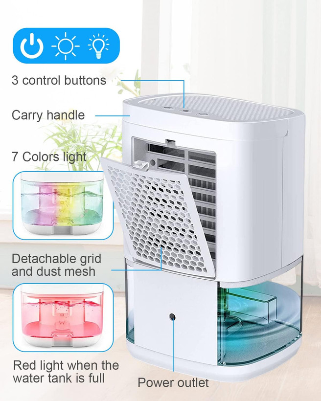 رطوبت گیر و تصفیه هوا Hbs H2102 برند Dehumidifier توان 36 وات سفید رنگ