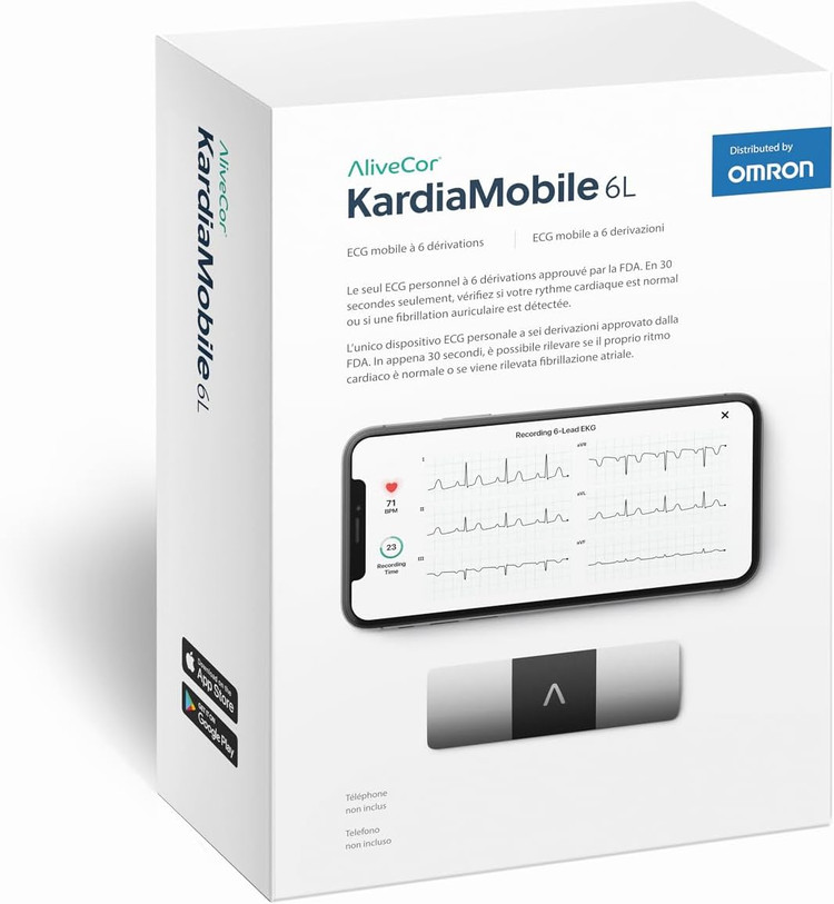 مانیتور نوار قلب شخصی ۶ لید 6L- KardiaMobile -با گارانتی ( تهران فوری)