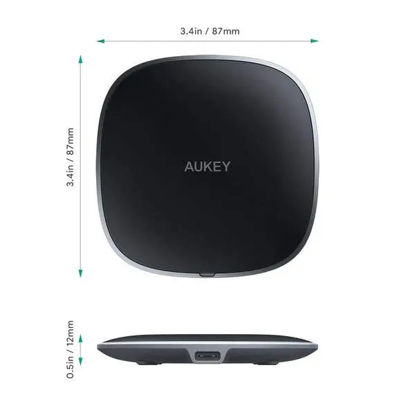 شارژر بی سیم آکی مدل LC-C6 | مشکی AUKEY