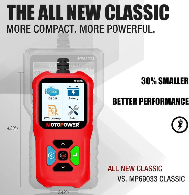 دیاگ ابزار اسکن تشخیصی CAN برای خودرو MOTOPOWER MP69038 - نسخه Elite