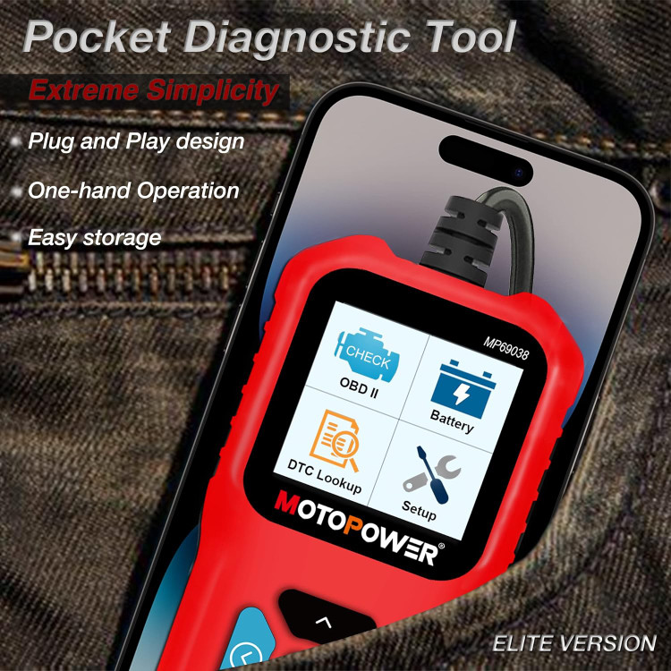 دیاگ ابزار اسکن تشخیصی CAN برای خودرو MOTOPOWER MP69038 - نسخه Elite