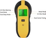 قطعی یاب دیواری دیجیتال TH250 LCD، قطعی سیم کابل برقی، سیم کشی، مرکز چوب، یابنده گل میخ فلزی