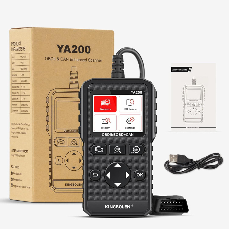 دستگاه دیاگ خودرو OBD II / EOBD + CAN مدل YA200 مارک KINGBOLEN (نقد و یا اقساطی) ( خودرو ایرانی و خارجی با ضمانت)