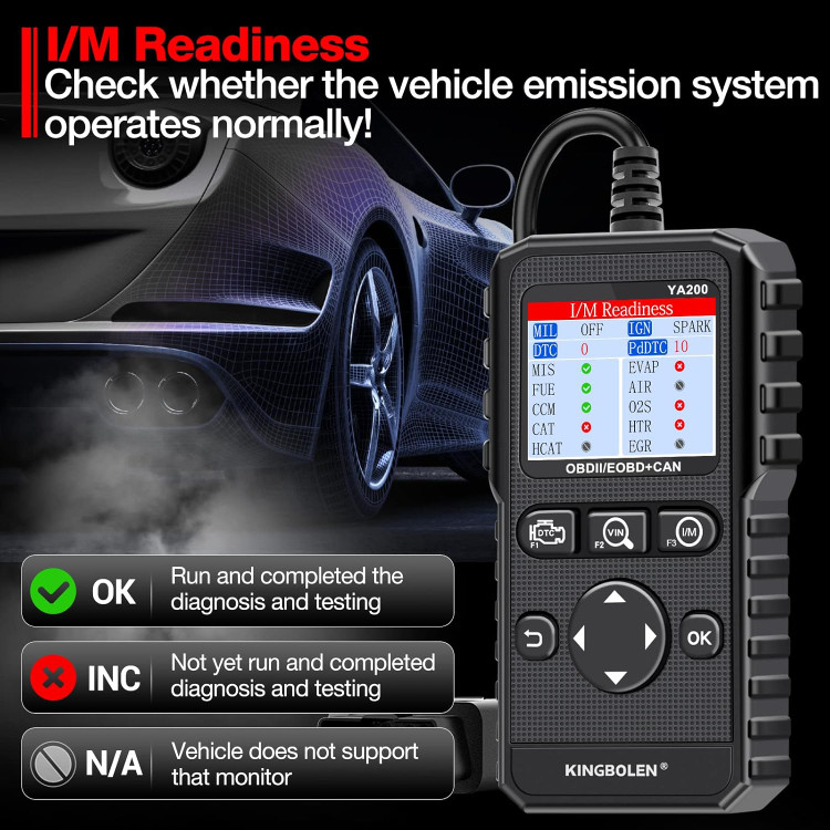 دستگاه دیاگ خودرو OBD II / EOBD + CAN مدل YA200 مارک KINGBOLEN (نقد و یا اقساطی) ( خودرو ایرانی و خارجی با ضمانت)