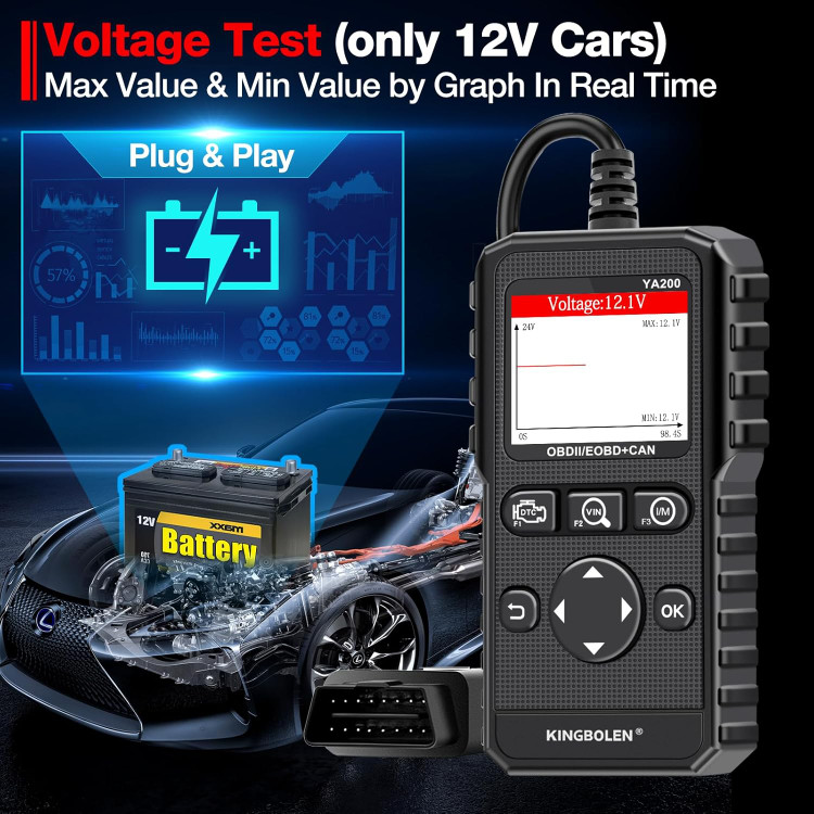 دستگاه دیاگ خودرو OBD II / EOBD + CAN مدل YA200 مارک KINGBOLEN (نقد و یا اقساطی) ( خودرو ایرانی و خارجی با ضمانت)