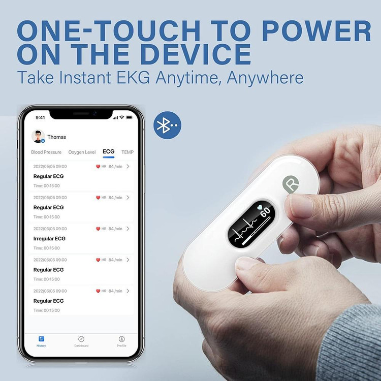 مانیتور قلب و ترکر نمایش ضربان قلب پیشرفته برند Wellue DUOEK-S
