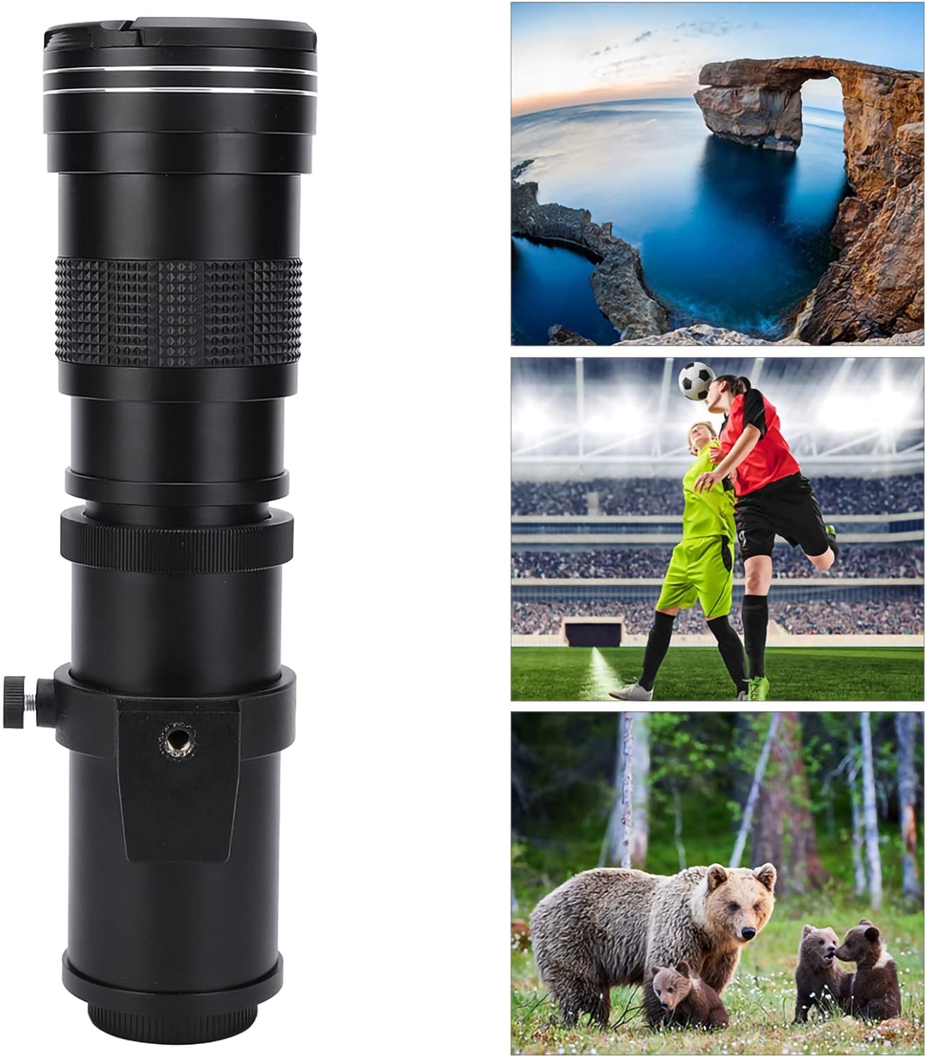 لنز تله فوتو با عملکرد بالا اورجینال اصل، تخفیف، با زوم دستی 420mm/800mm F/8.3-16 برای دوربینهای کانن، سونی، مینولتا، نیکون، پنتاکس، المپوس و سایر دوربینهای DSLR