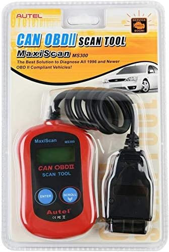 دیاگ Autel MS300 OBD2، خاموش کردن چراغ چک موتور، خواندن و پاک کردن کدهای خطا، بررسی وضعیت مانیتور آلایندگی، ابزار اسکن تشخیصی CAN