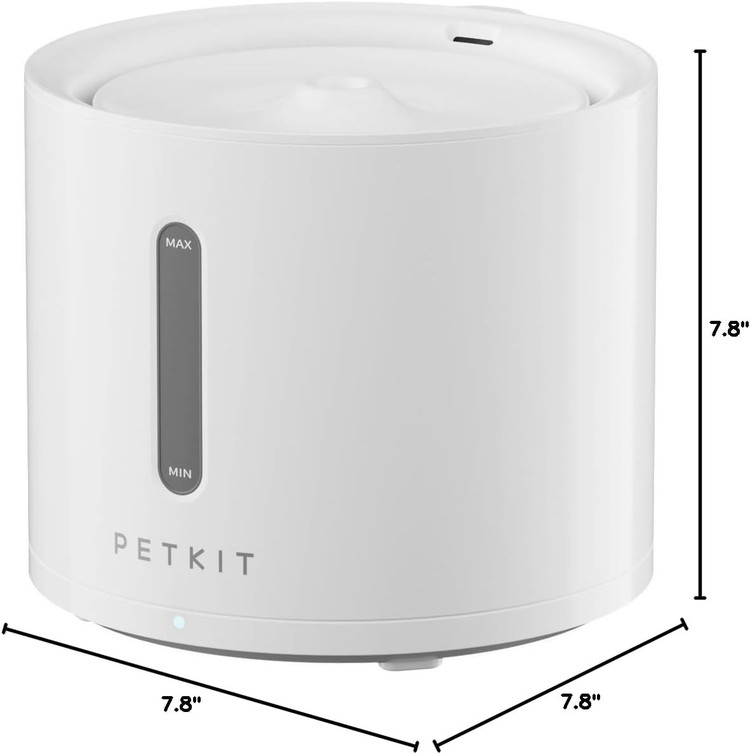 آبخوری گربه PETKIT Solo 2 با پمپ بیسیم، فواره آب حیوانات خانگی فوقالعاده بیصدا 70 اونس/2 لیتر برای گربهها و سگها در داخل، 3 حالت کار، پنجره تجسم، کنترل برنامه