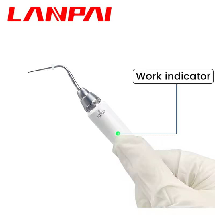 سیستم پر کردن گوتاپرکای دندانپزشکی لانپای، قلم اندو گرم شونده با ۲ نوک، پرکننده مذاب داغ، تجهیزات آزمایشگاه دندانپزشکی