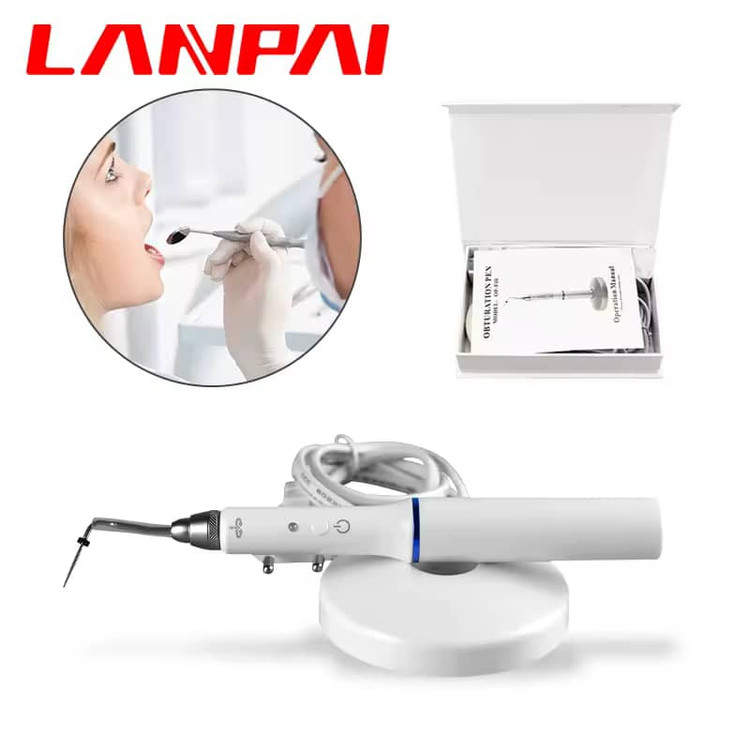 سیستم پر کردن گوتاپرکای دندانپزشکی لانپای، قلم اندو گرم شونده با ۲ نوک، پرکننده مذاب داغ، تجهیزات آزمایشگاه دندانپزشکی