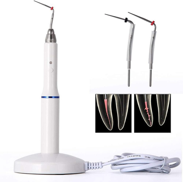 سیستم پر کردن گوتاپرکای دندانپزشکی لانپای، قلم اندو گرم شونده با ۲ نوک، پرکننده مذاب داغ، تجهیزات آزمایشگاه دندانپزشکی