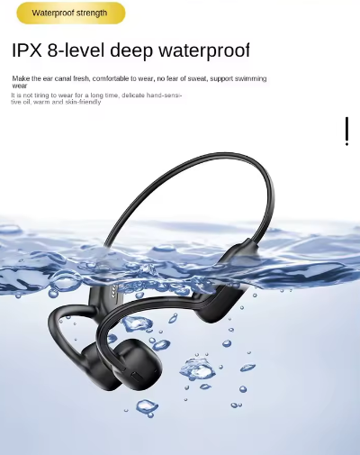 هدفون CS05 True Bone Conduction، برند شیامی دارای گواهینامه IPX8، بلوتوث نسخه 5. 3، هدفون بیسیم، هدفون ضد آب، حافظه داخلی 32 گیگابایت به همراه میکروفون