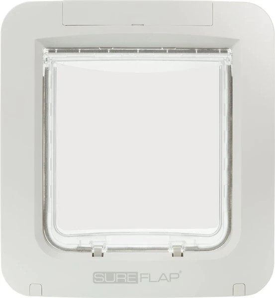 درب مخصوص حیوانات خانگی18 در ۱۸ سانت ( با گارانتی کامل 3 ماهه) SureFlap-Sure Petcare با میکروچیپ (سفید)- سایز بزرگ
