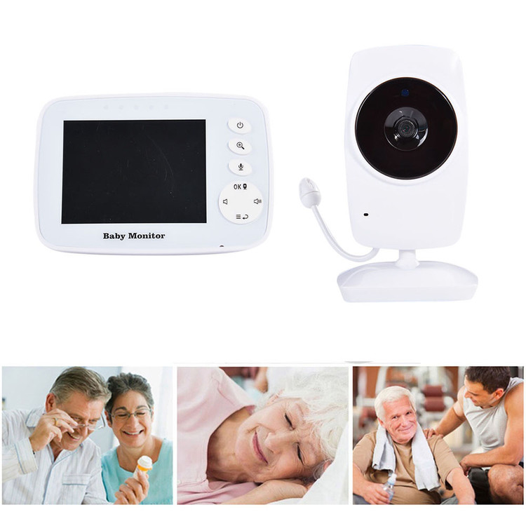 مانیتور کودک بیسیم SM32 با صفحه نمایش 3.2 اینچی، دید در شب، صدای دو طرفه، مانیتور دما