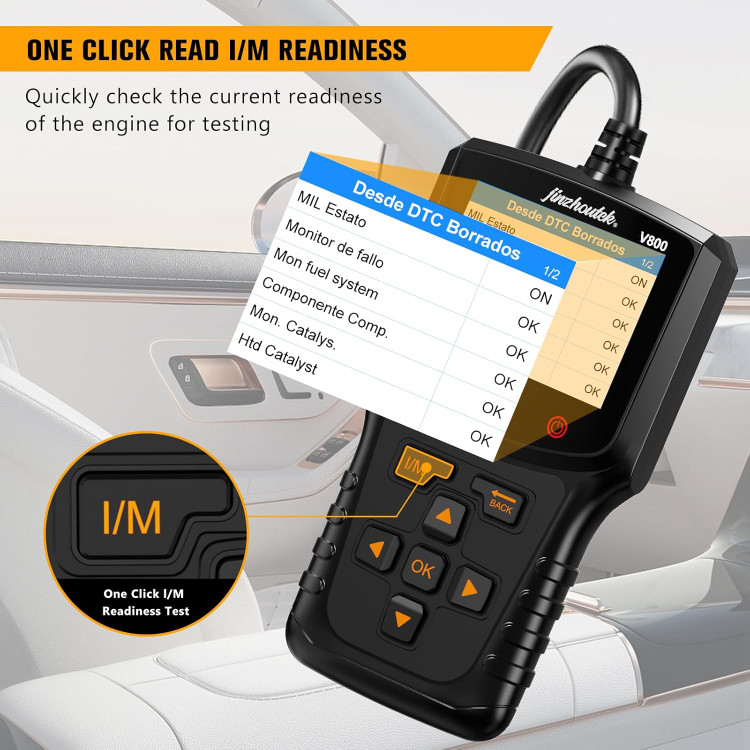 دیاگ خودرو اسکنر کد خوان OBD2: ابزار اسکن تشخیصی خودرو OBD - خواننده کد خطای موتور خودرو با عملکردهای کامل OBD2 - خطای موتور گیربکس-بهراه کیف